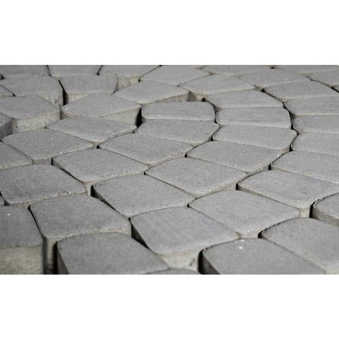 Плитка тротуарная BRAER Классико круговая серый, 73*110*115*60 мм