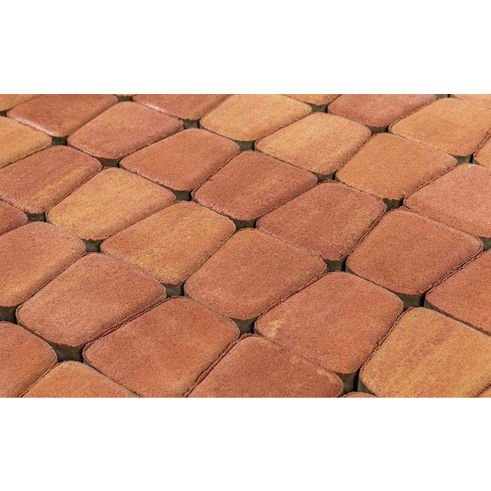 Плитка тротуарная BRAER Классико круговая Color Mix Рассвет, 73*110*115*60 мм