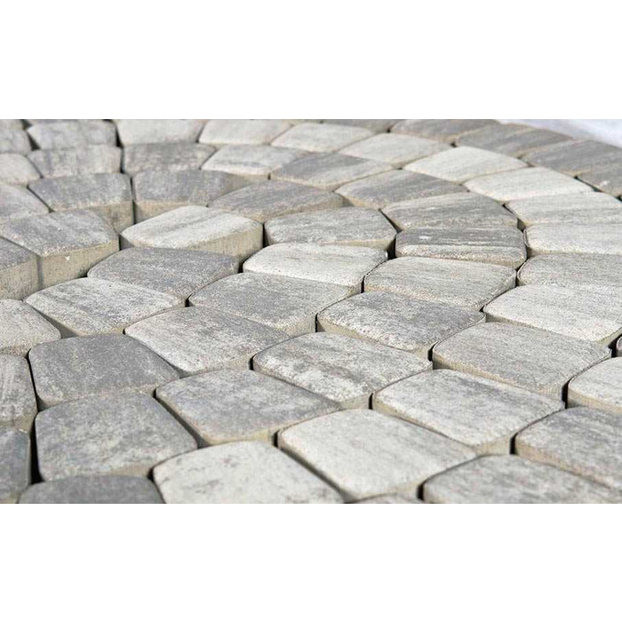 Плитка тротуарная BRAER Классико круговая Color Mix Туман, 73*110*115*60 мм