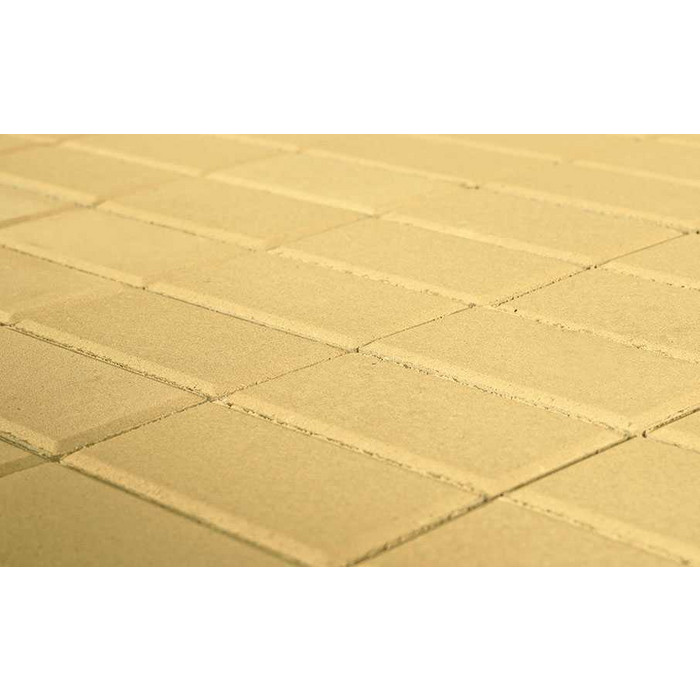 Плитка тротуарная BRAER Прямоугольник песочный, 200*100*40 мм