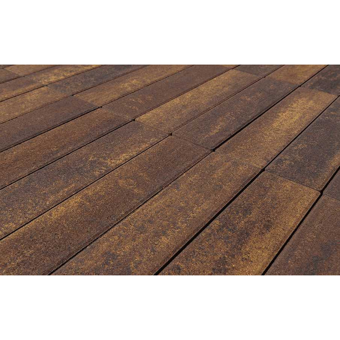 Плитка тротуарная BRAER Ригель Color Mix Мальва, 320*80*60 мм