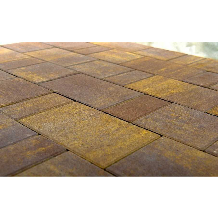 Плитка тротуарная BRAER Старый город Ландхаус Color Mix Мускат, толщина 60 мм