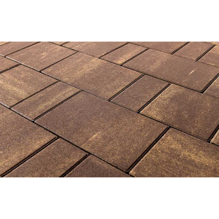 Плитка тротуарная BRAER Старый город Ландхаус Color Mix Мускат, толщина 80 мм