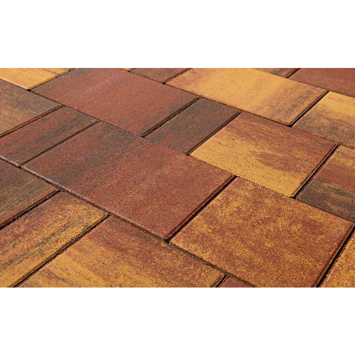 Плитка тротуарная BRAER Старый город Ландхаус Color Mix тип 3 Мальва, толщина 60 мм