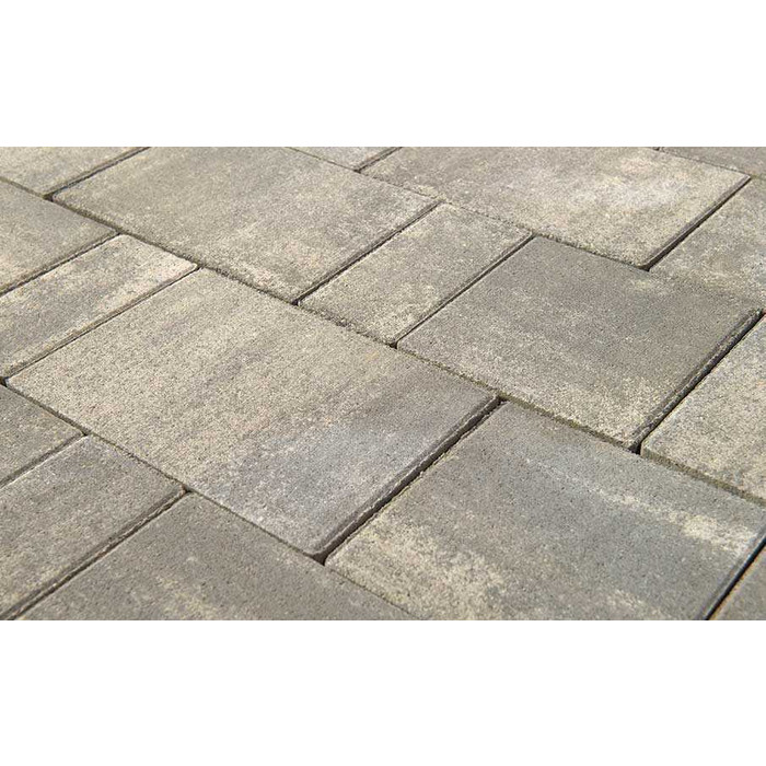 Плитка тротуарная BRAER Старый город Ландхаус Color Mix Туман, толщина 80 мм