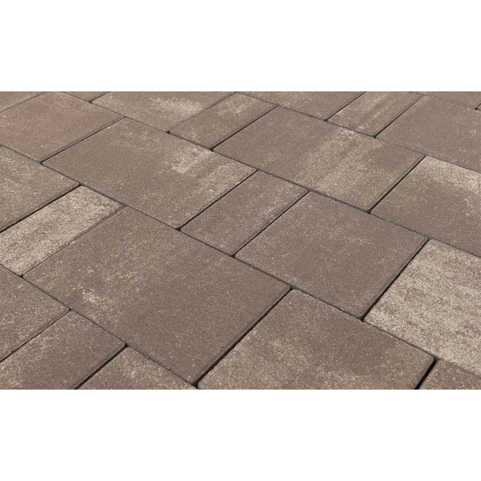 Плитка тротуарная BRAER Старый город Ландхаус Color Mix Эверест, толщина 80 мм
