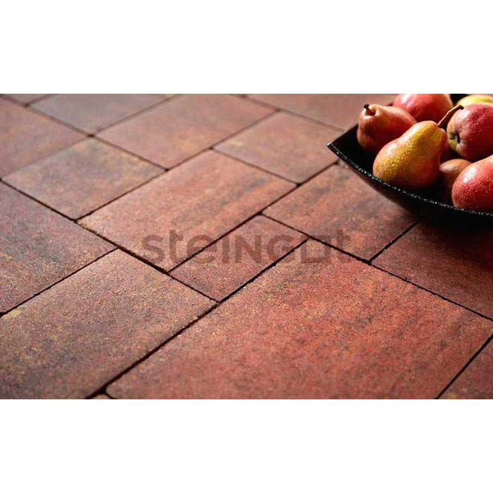 Плитка тротуарная Steingot Color Mix Бавария, Терракота, толщина 60 мм