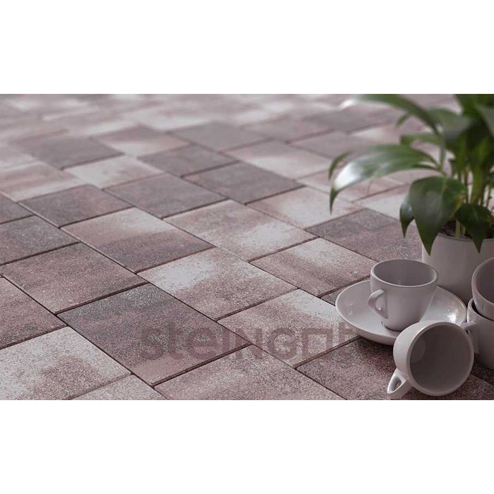Плитка тротуарная Steingot Color Mix, Новый город, Клифф, толщина 40 мм