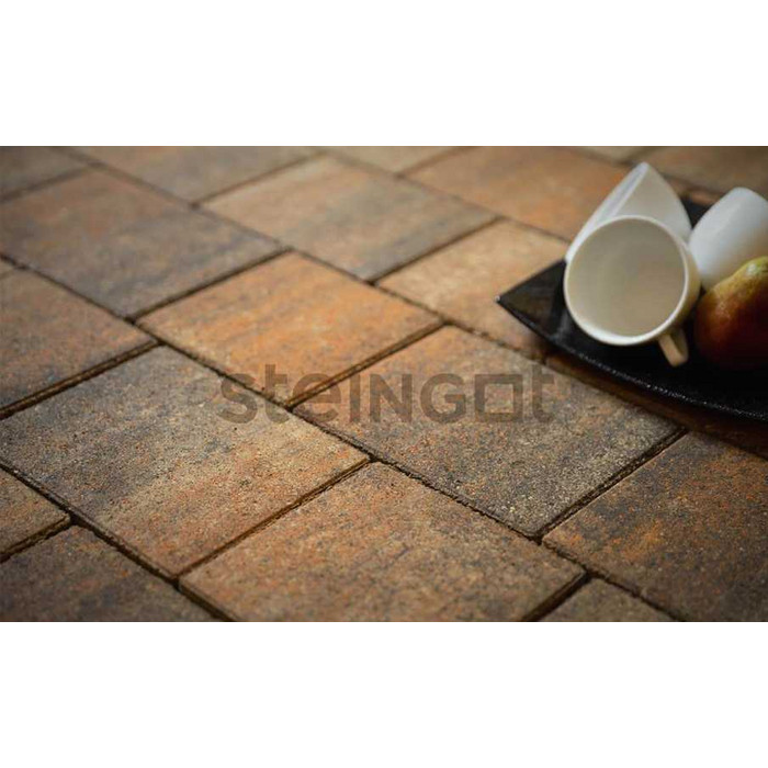 Плитка тротуарная Steingot Color Mix, Новый город, Штайн Бронз, толщина 40 мм