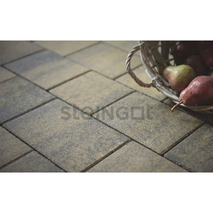 Плитка тротуарная Steingot Color Mix, Новый город, Штайн Хром, толщина 80 мм