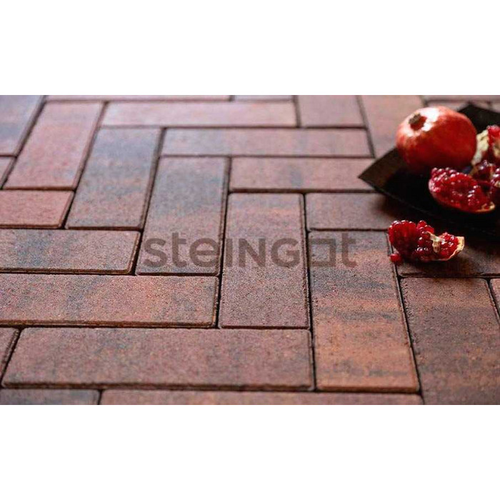 Плитка тротуарная Steingot Color Mix, Паркет, Клинкер, 240*80*60 мм