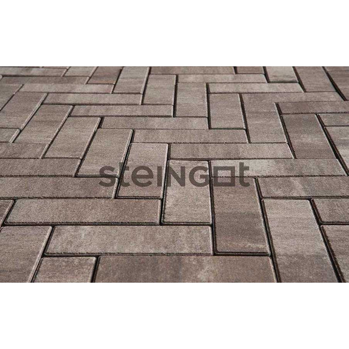 Плитка тротуарная Steingot Color Mix, Паркет, Клифф, 240*80*60 мм